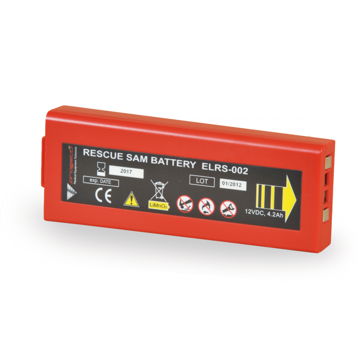 Rescue SAM FullyAutomatic AED Defibrillator with Adult Pads