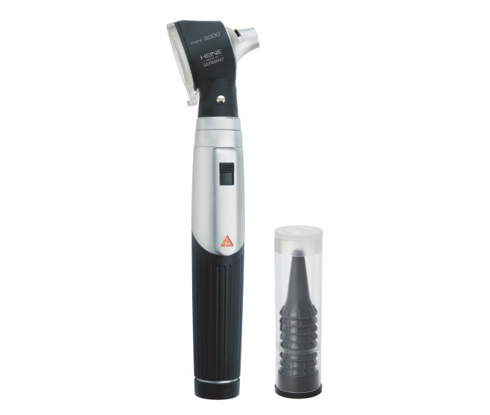 HEINE mini3000 Otoscope Set with battery handle with Disposable tips