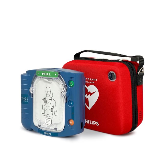 Philips HeartStart HS1 AED with Pads & Standard Carry Case