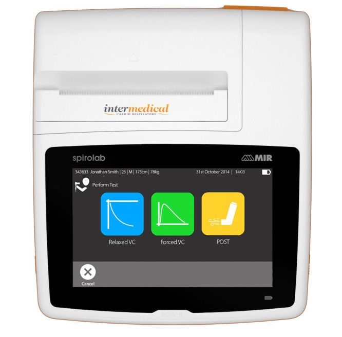 MIR Intermedical Spirolab Spirometer with Spirometry SoftwareReusable